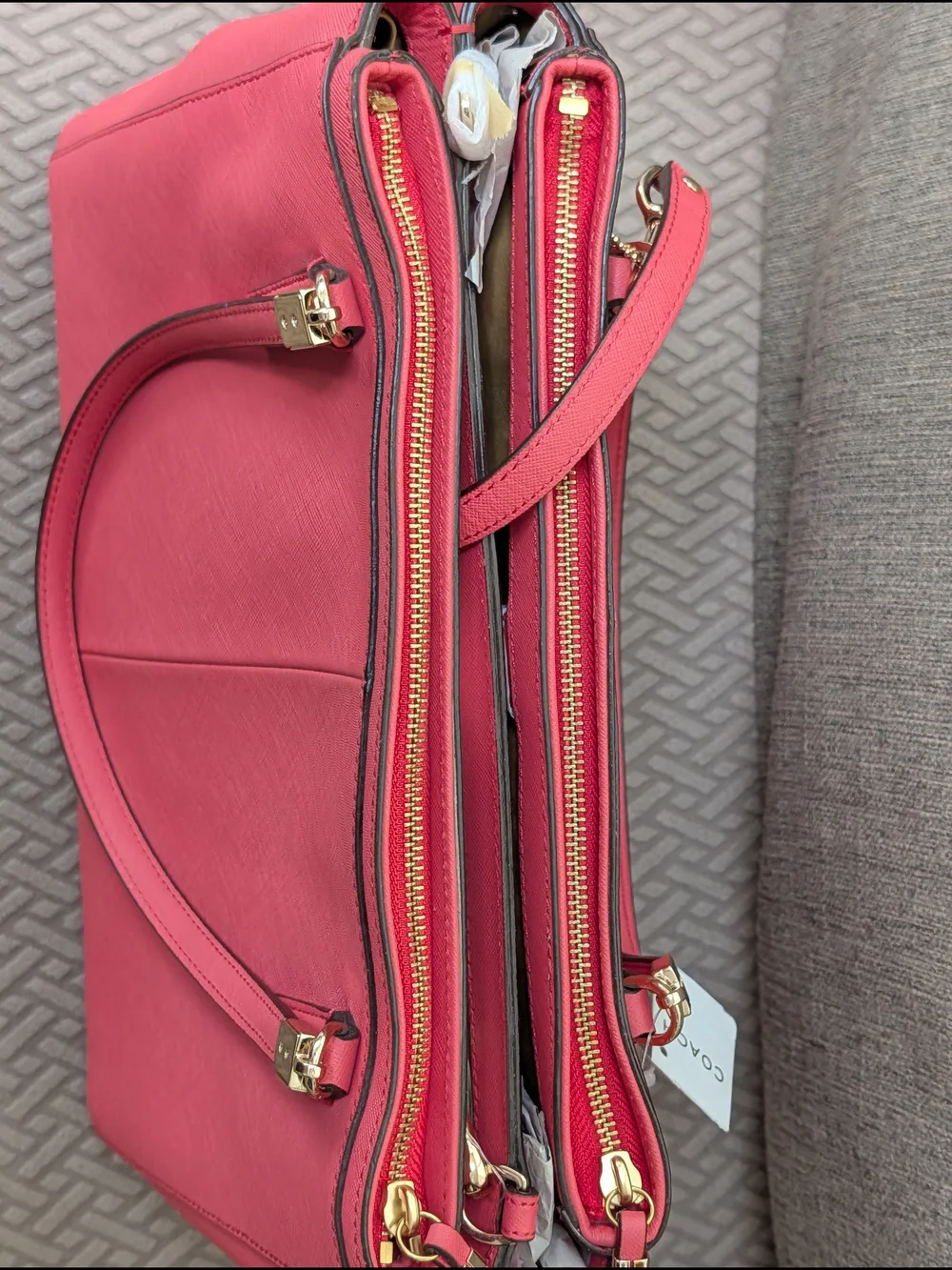 Coach Madison Saffiano Leather Christie Carryall NWT